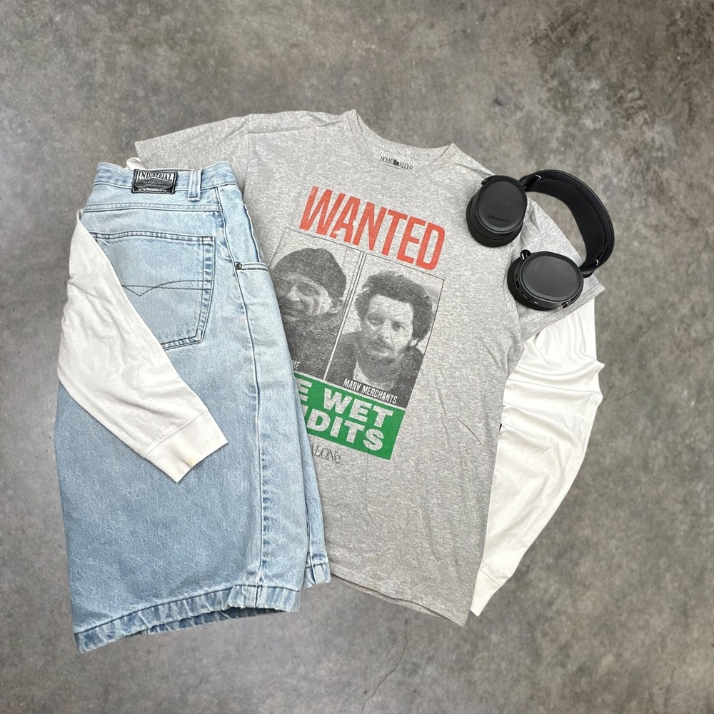 Home Alone The Wet Bandits Graphic T-Shirt Mens L‎ Grey 90s Movie Promo Tee